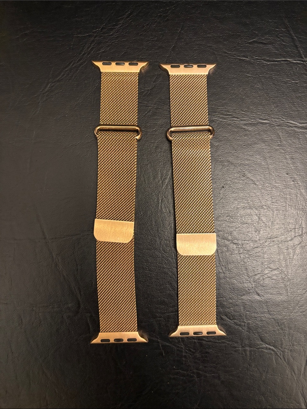 Amazon Gold Milanese Loop Apple Watch Bands (Pair)
